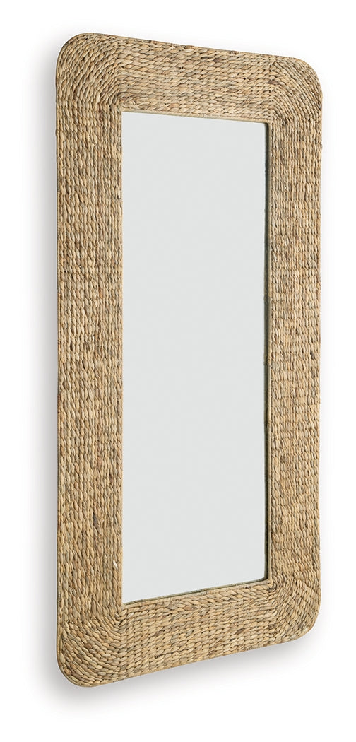 Norigan Natural Floor Mirror by ASHLEY FURNITURE at Eve Furniture