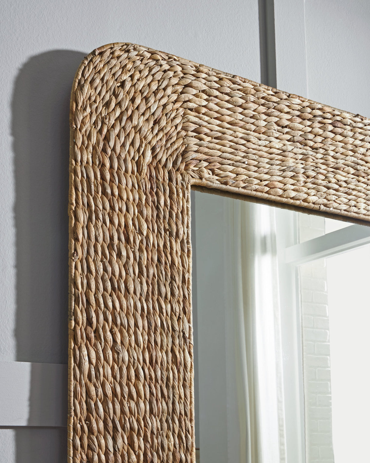 Norigan Natural Floor Mirror by ASHLEY FURNITURE at Eve Furniture