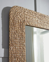 Norigan Natural Floor Mirror by ASHLEY FURNITURE at Eve Furniture