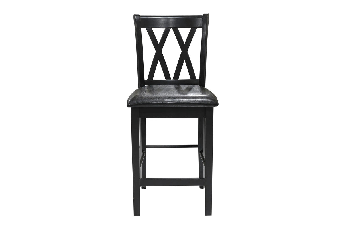 Norman Black 5-Piece Counter Height Set by Homelegance at Eve Furniture