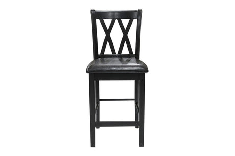 Norman Black 5-Piece Counter Height Set by Homelegance at Eve Furniture