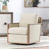 Norman Swivel Chair - Natural by Classic Home at Eve Furniture