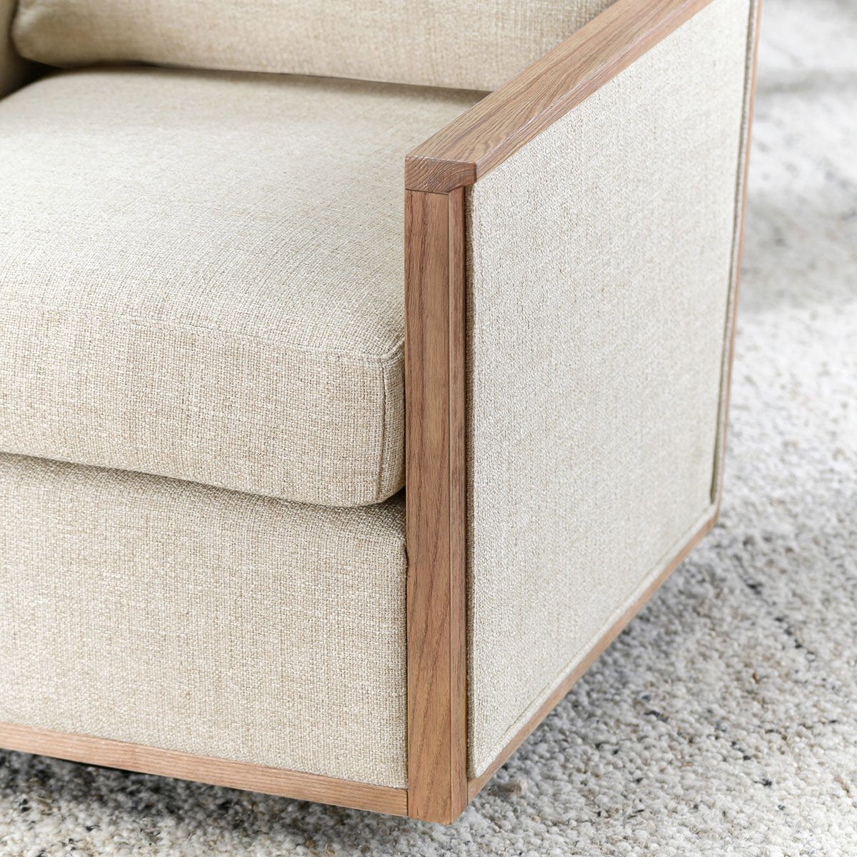 Norman Swivel Chair - Natural by Classic Home at Eve Furniture