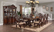 Normandy Brown Cherry 7-Piece Dining Room Set by Furniture of America at Eve Furniture