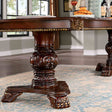 Normandy Brown Cherry 7-Piece Dining Room Set by Furniture of America at Eve Furniture