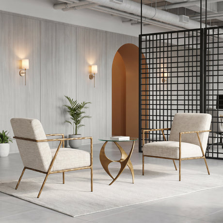 Norrebro Beige Frost Accent Chair by Zuomod at Eve Furniture