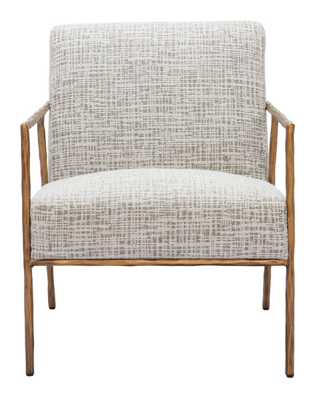 Norrebro Beige Frost Accent Chair by Zuomod at Eve Furniture