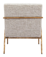 Norrebro Beige Frost Accent Chair by Zuomod at Eve Furniture