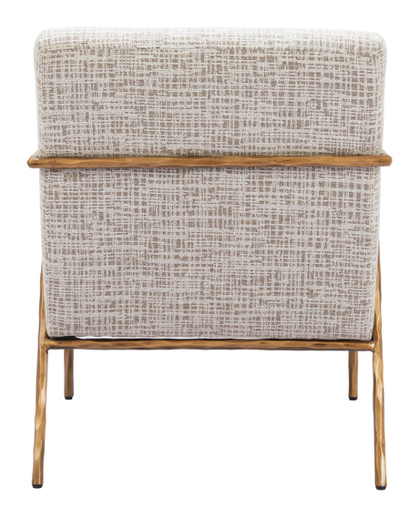 Norrebro Beige Frost Accent Chair by Zuomod at Eve Furniture