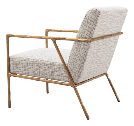 Norrebro Beige Frost Accent Chair by Zuomod at Eve Furniture