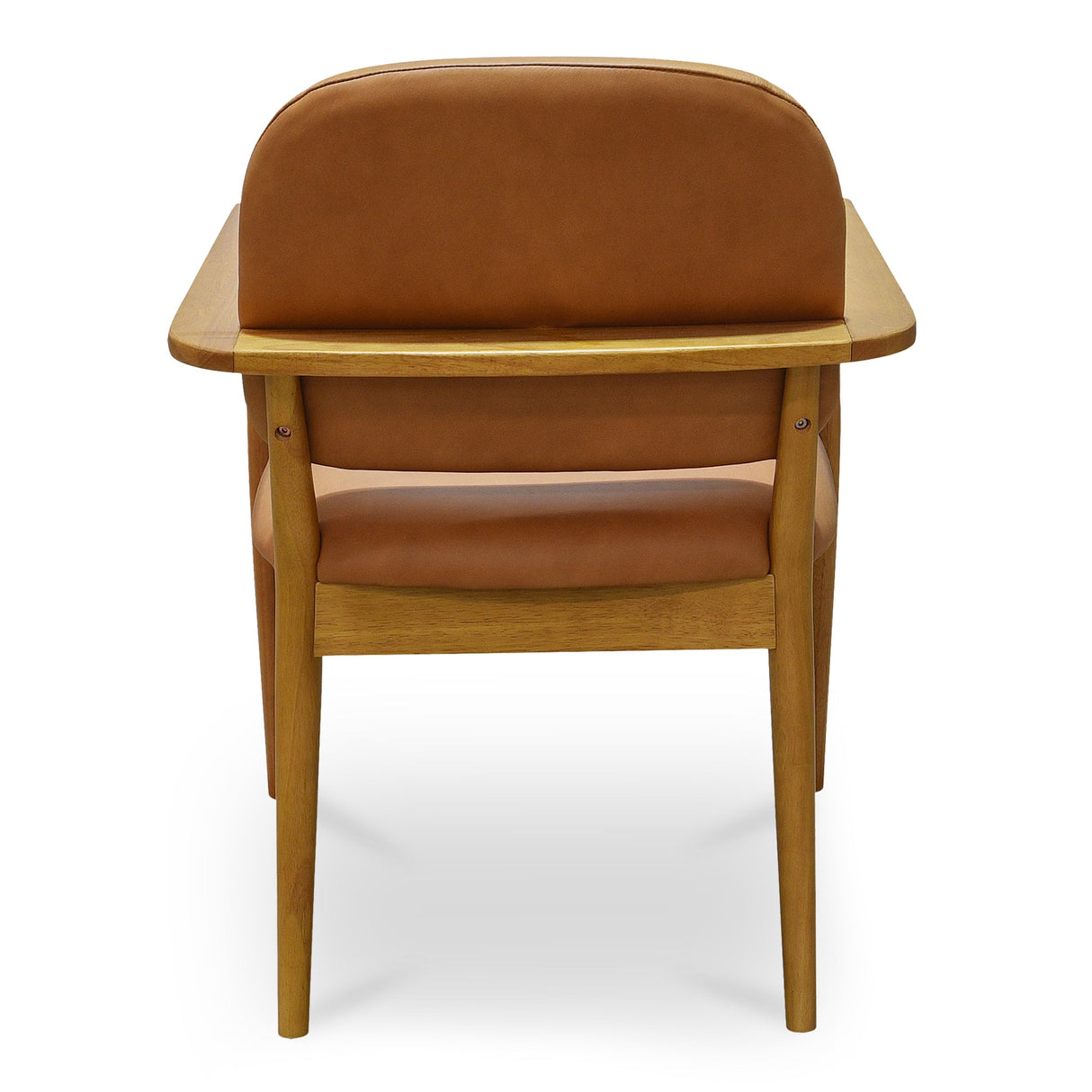 Norrie Brown Leather Dining Chair by MOES at Eve Furniture