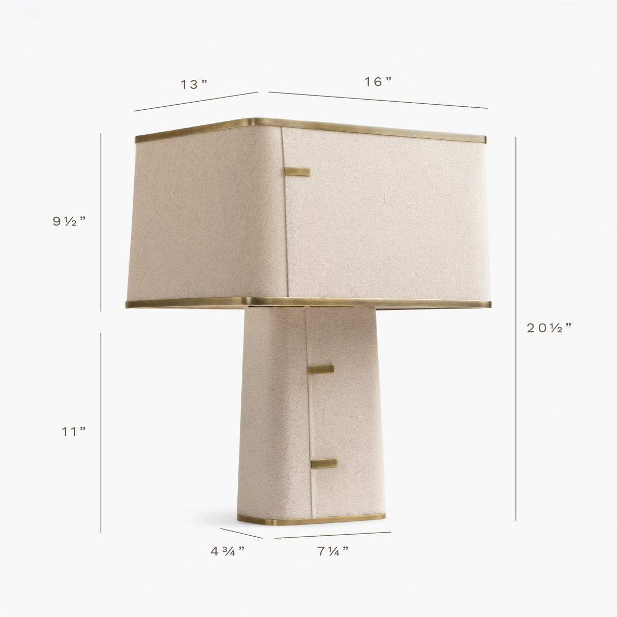 Norte Linen Table Lamp by Co.House Designs at Eve Furniture