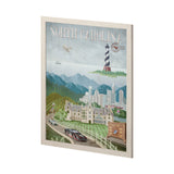 North Carolina by Mercana Studio a Hand Embellished Textured Framed Art Print by Mercana at Eve Furniture