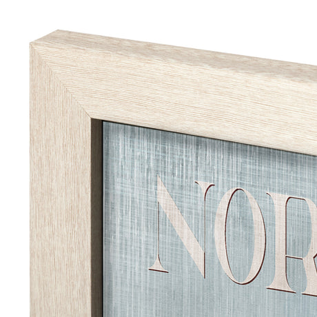 North Carolina by Mercana Studio a Hand Embellished Textured Framed Art Print by Mercana at Eve Furniture