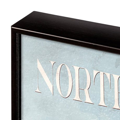 North Carolina by Mercana Studio a Hand Embellished Textured Framed Art Print by Mercana at Eve Furniture