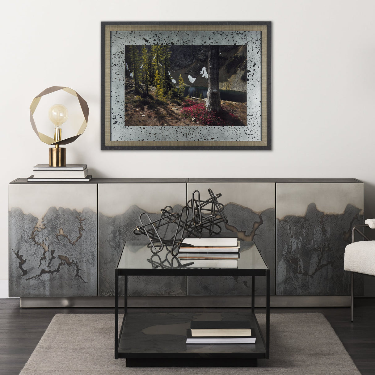 North Cascades by Chad Mackay a Framed Art Print Matted under Glass by Mercana at Eve Furniture