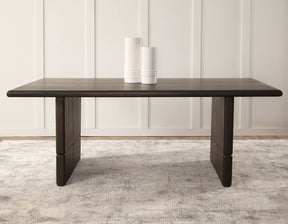 Norvell Dark Espresso Solid Wood 78″ Table by Steve Silver at Eve Furniture