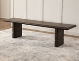 Norvell Dark Espresso Solid Wood Bench by Steve Silver at Eve Furniture