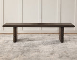 Norvell Dark Espresso Solid Wood Bench by Steve Silver at Eve Furniture