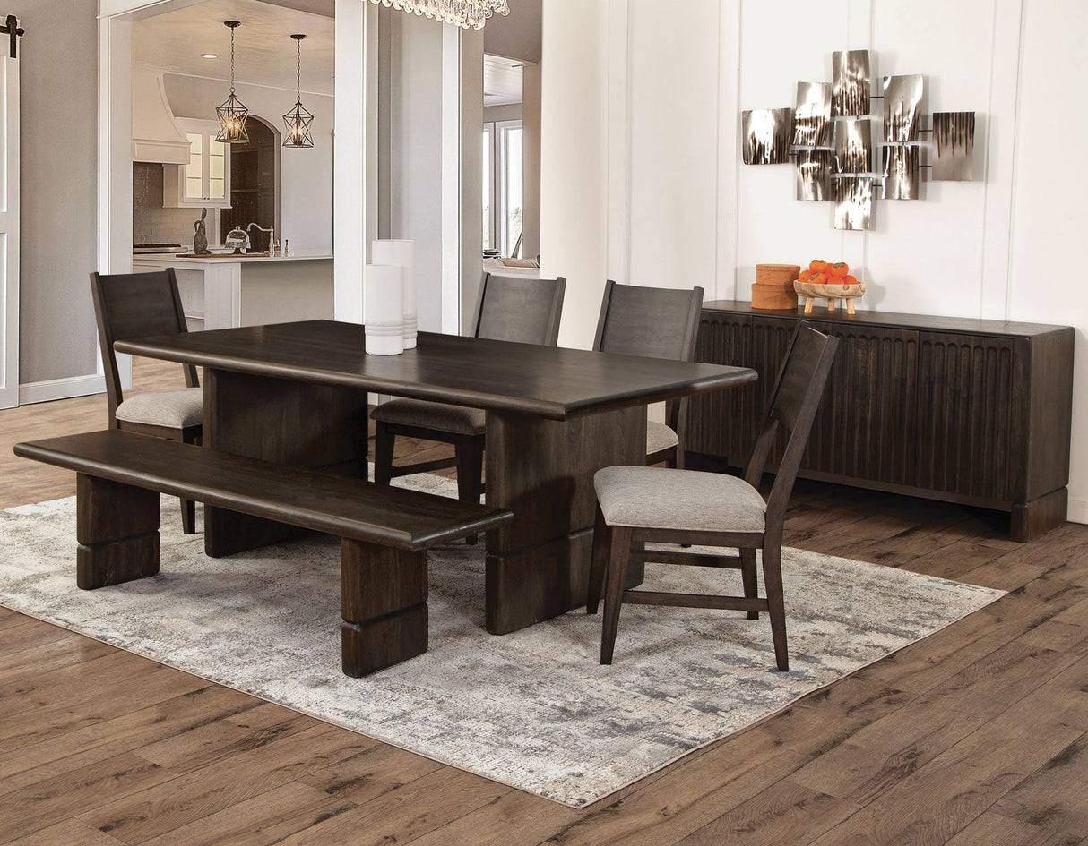 Norvell Dark Walnut 4-Door Sideboard by Steve Silver at Eve Furniture