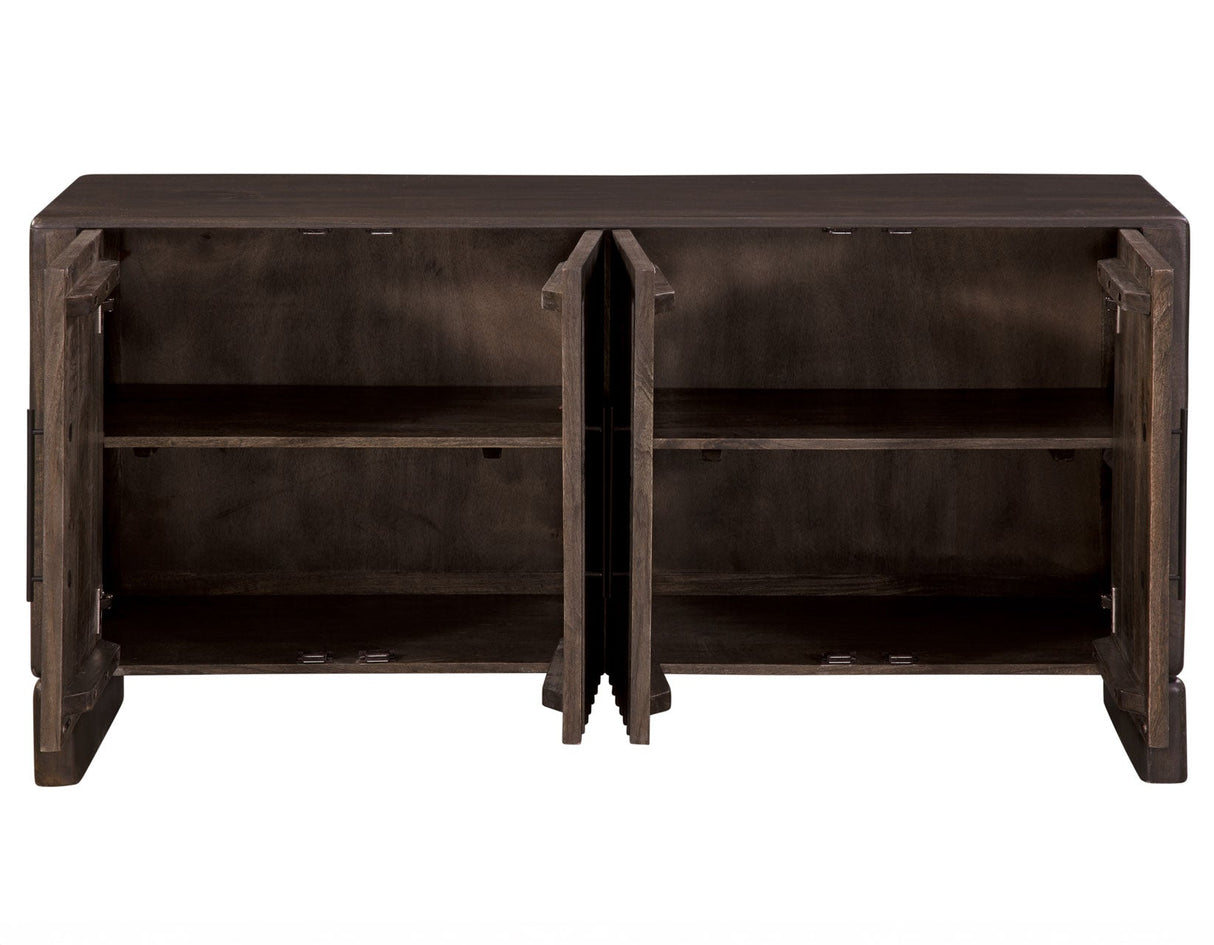 Norvell Dark Walnut 4-Door Sideboard by Steve Silver at Eve Furniture