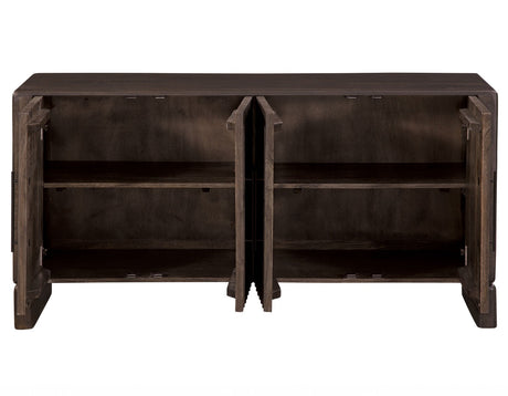 Norvell Dark Walnut 4-Door Sideboard by Steve Silver at Eve Furniture