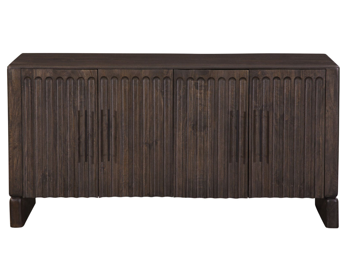 Norvell Dark Walnut 4-Door Sideboard by Steve Silver at Eve Furniture