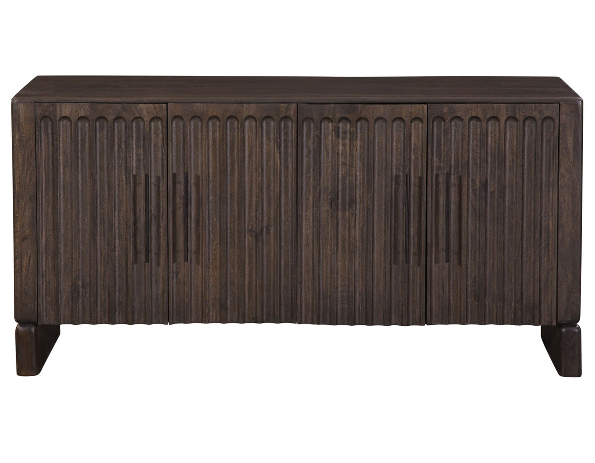 Norvell Dark Walnut 4-Door Sideboard by Steve Silver at Eve Furniture
