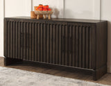 Norvell Dark Walnut 4-Door Sideboard by Steve Silver at Eve Furniture