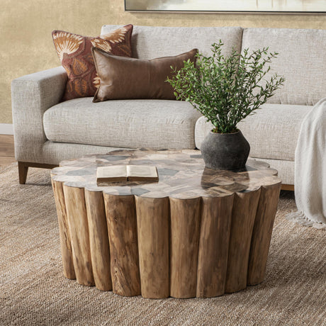Norwest Natural 42 Freeform Coffee Table by Classic Home at Eve Furniture