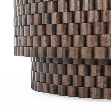 Norwood Bark Brown Round Coffee Table by Classic Home at Eve Furniture