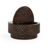 Norwood Bark Brown Round Coffee Table by Classic Home at Eve Furniture