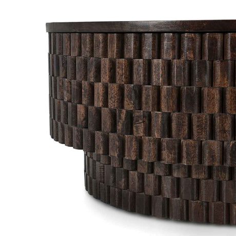 Norwood Bark Brown Round Coffee Table by Classic Home at Eve Furniture