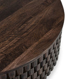 Norwood Bark Brown Round Coffee Table by Classic Home at Eve Furniture