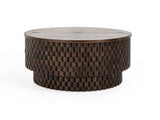 Norwood Bark Brown Round Coffee Table by Classic Home at Eve Furniture