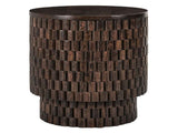 Norwood Bark Brown Round End Table by Classic Home at Eve Furniture