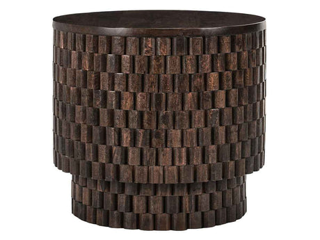 Norwood Bark Brown Round End Table by Classic Home at Eve Furniture