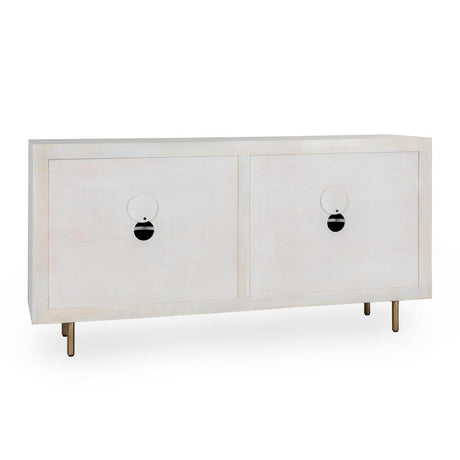 Norwood Coastal White 4 Door Buffet by Classic Home at Eve Furniture