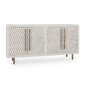 Norwood Coastal White 4 Door Buffet by Classic Home at Eve Furniture