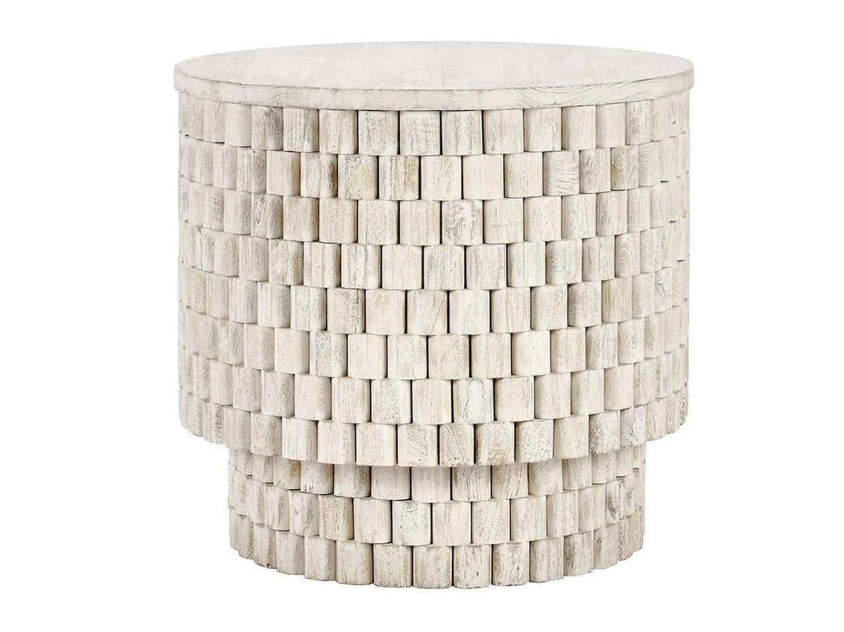 Norwood Cream 25" Round End Table by Classic Home at Eve Furniture