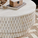 Norwood Cream Round Coffee Table by Classic Home at Eve Furniture