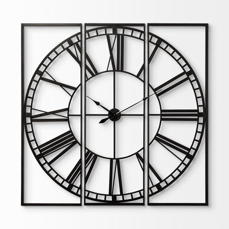 Norwood Square Oversized+ Industrial Wall Clock by Mercana at Eve Furniture