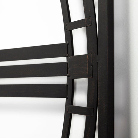 Norwood Square Oversized+ Industrial Wall Clock by Mercana at Eve Furniture