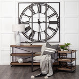Norwood Square Oversized+ Industrial Wall Clock by Mercana at Eve Furniture