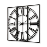 Norwood Square Oversized+ Industrial Wall Clock by Mercana at Eve Furniture