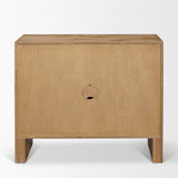 Notts Brown Wood 2-Door Accent Cabinet by Mercana at Eve Furniture