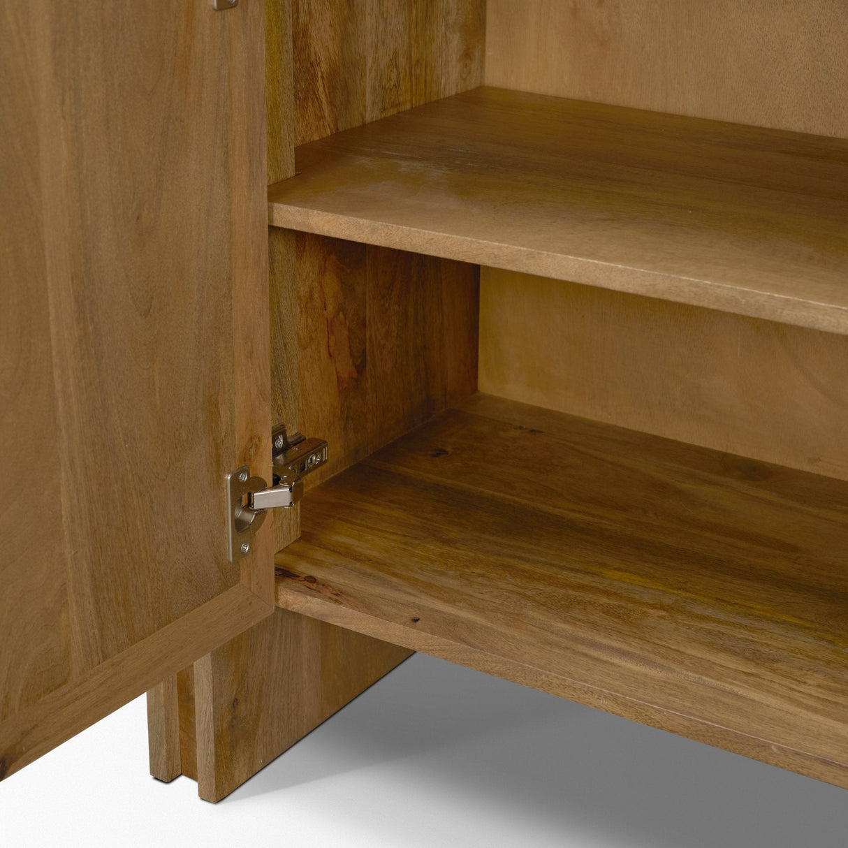 Notts Brown Wood 2-Door Accent Cabinet by Mercana at Eve Furniture