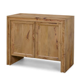 Notts Brown Wood 2-Door Accent Cabinet by Mercana at Eve Furniture