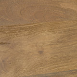Notts Brown Wood 4-Door Closed Sideboard by Mercana at Eve Furniture