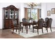 Nouvelle Brown Cherry 7-Piece Dining Room Set by Furniture of America at Eve Furniture